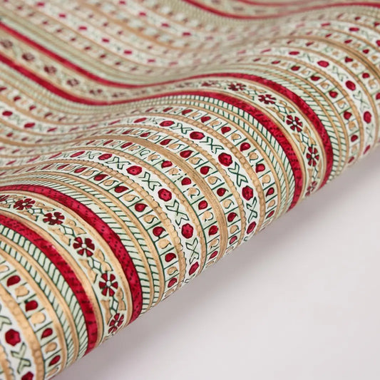 Benares Festive Mix | Paper Mirchi Hand Blocked Wrapping Paper