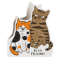 Grumpy Cats | Letterpress Greeting Card