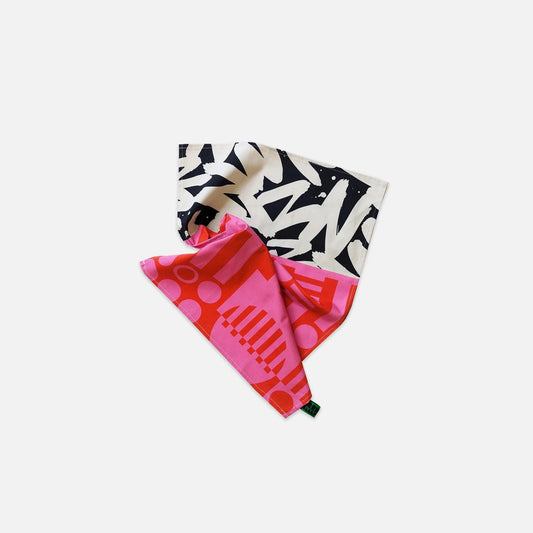 Hot Pink | Irregular Sleep Pattern Organic Cotton Tea Towel