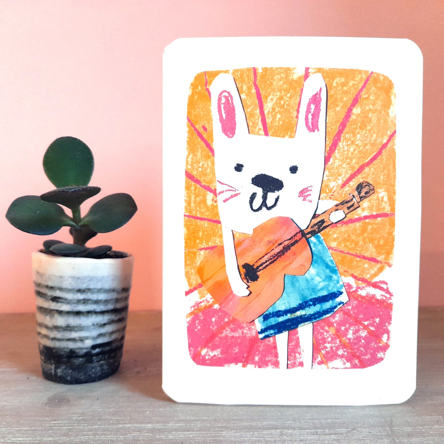 Guitar Bunny | Greeting Card