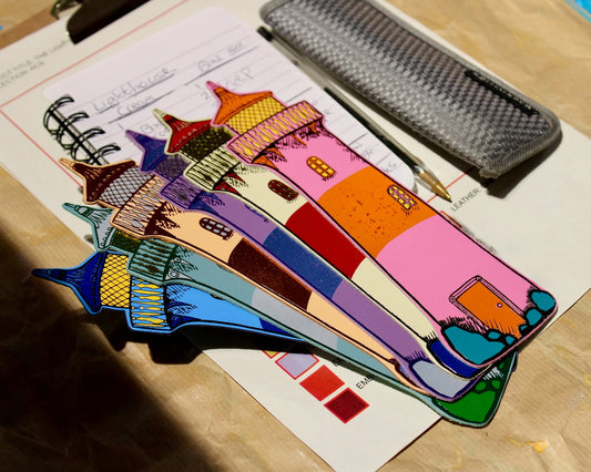 Lighthouse | Leather Bookmark