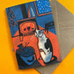 Cat In The Firelight | Greeting Card