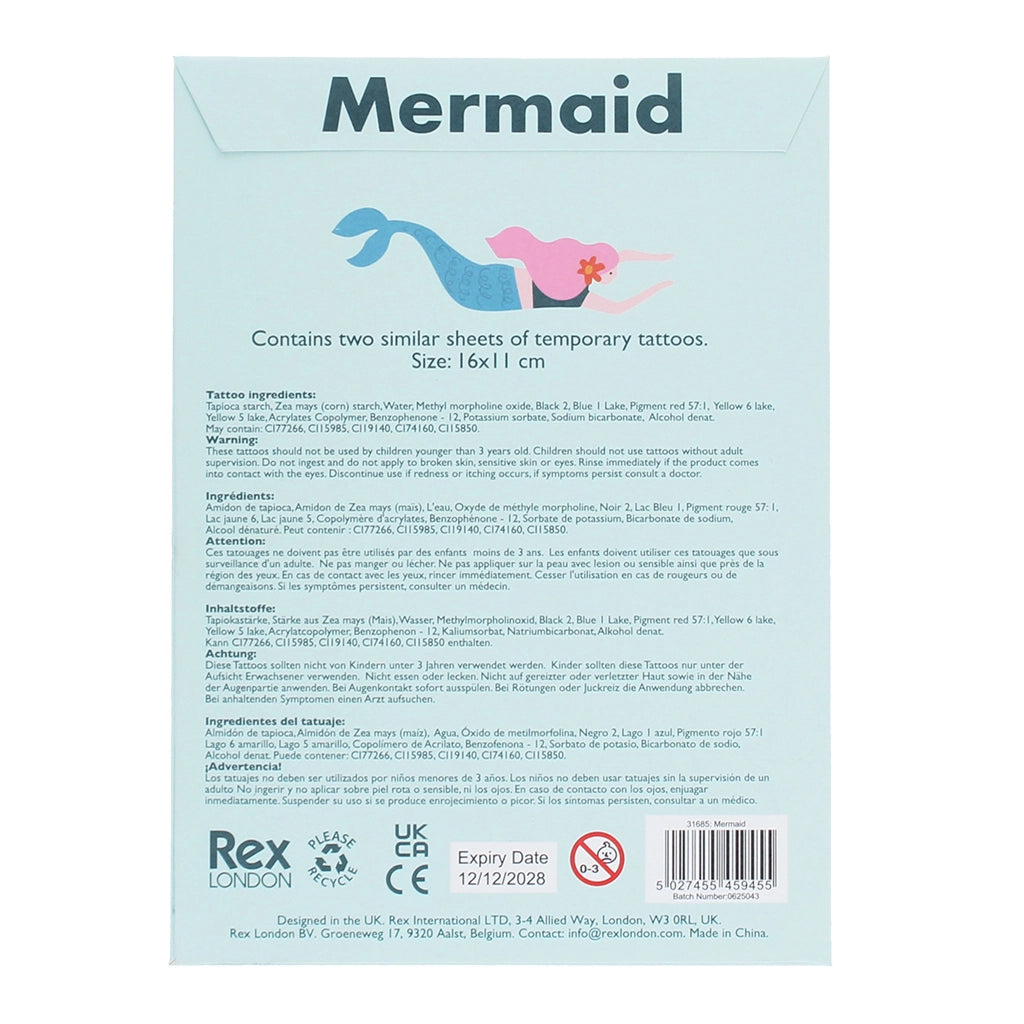 Mermaid | Temporary Tattoos