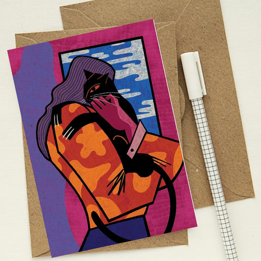 Cat Hug | Greeting Card