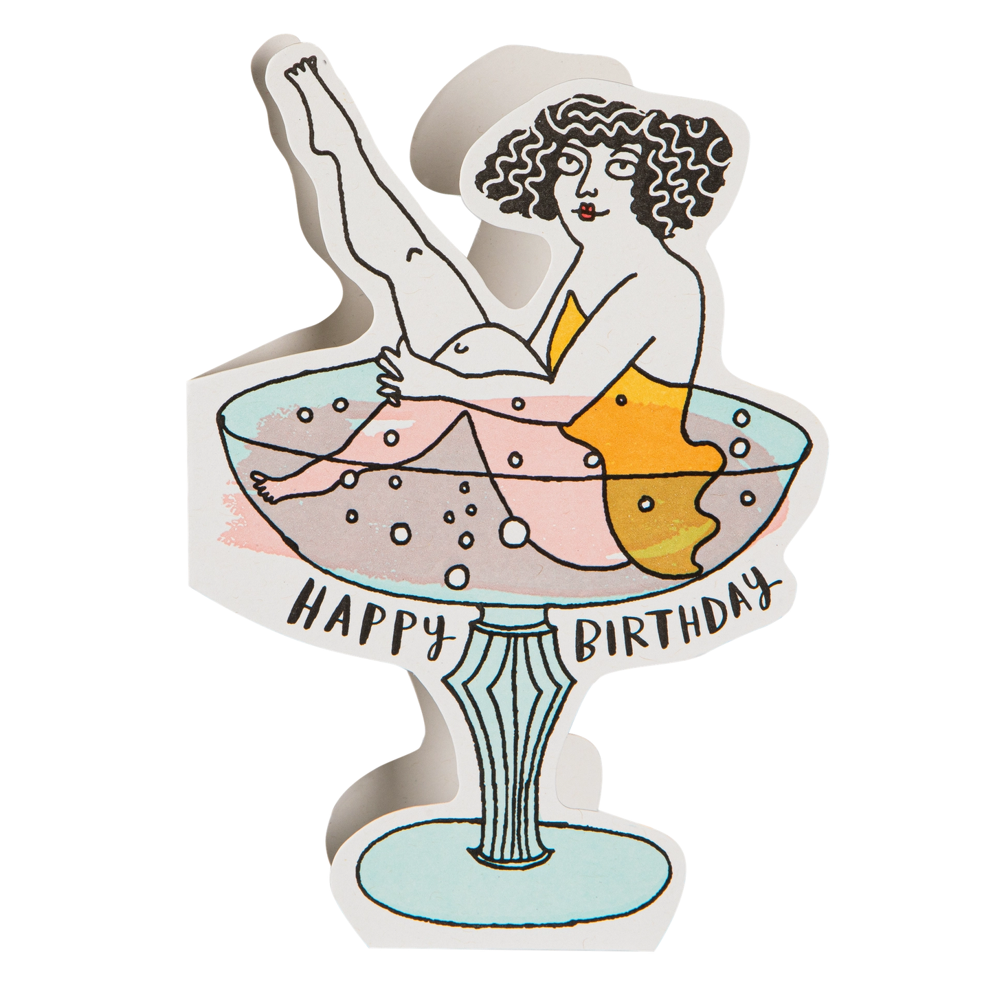 Birthday Cocktail | Letterpress Greeting Card