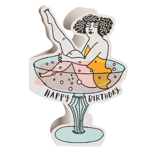 Birthday Cocktail | Letterpress Greeting Card