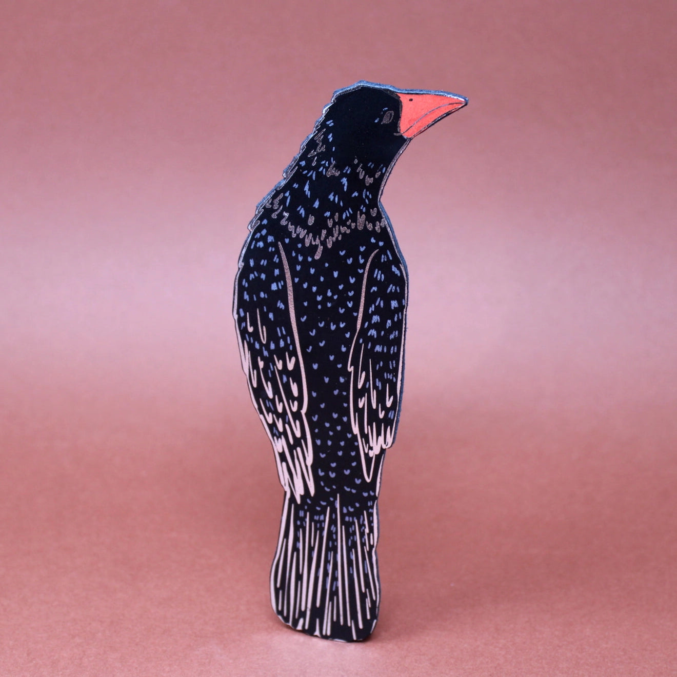 Rook In A Book | Leather Bookmark