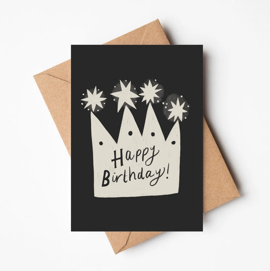 Happy Birthday Crown | Greeting Card