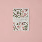 Songbird Pink | Paper Mirchi Block Printed Greeting Card