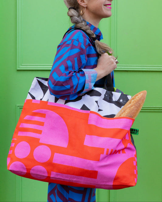 Irregular Sleep Pattern | Hot Pink Market Bag