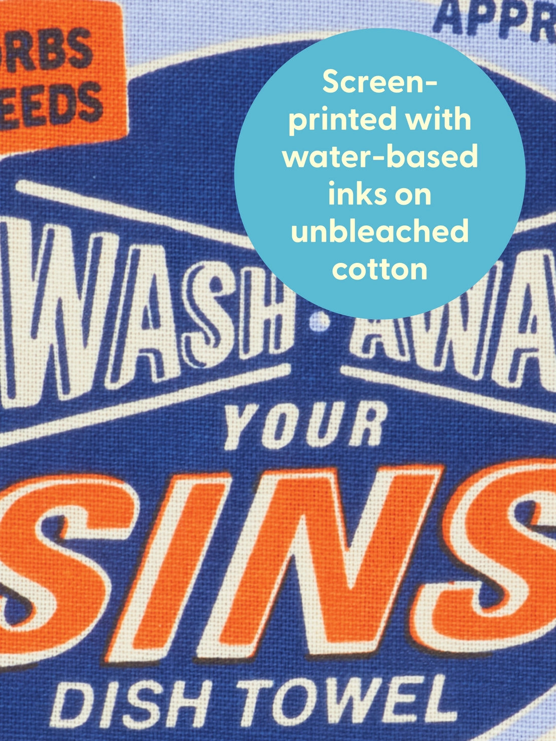 Wash Away Your Sins | Blue Q Tea Towel