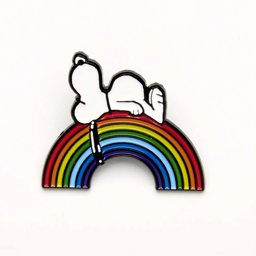 Snoopy Good Vibes Rainbow | Peanuts Enamel Pin Badge