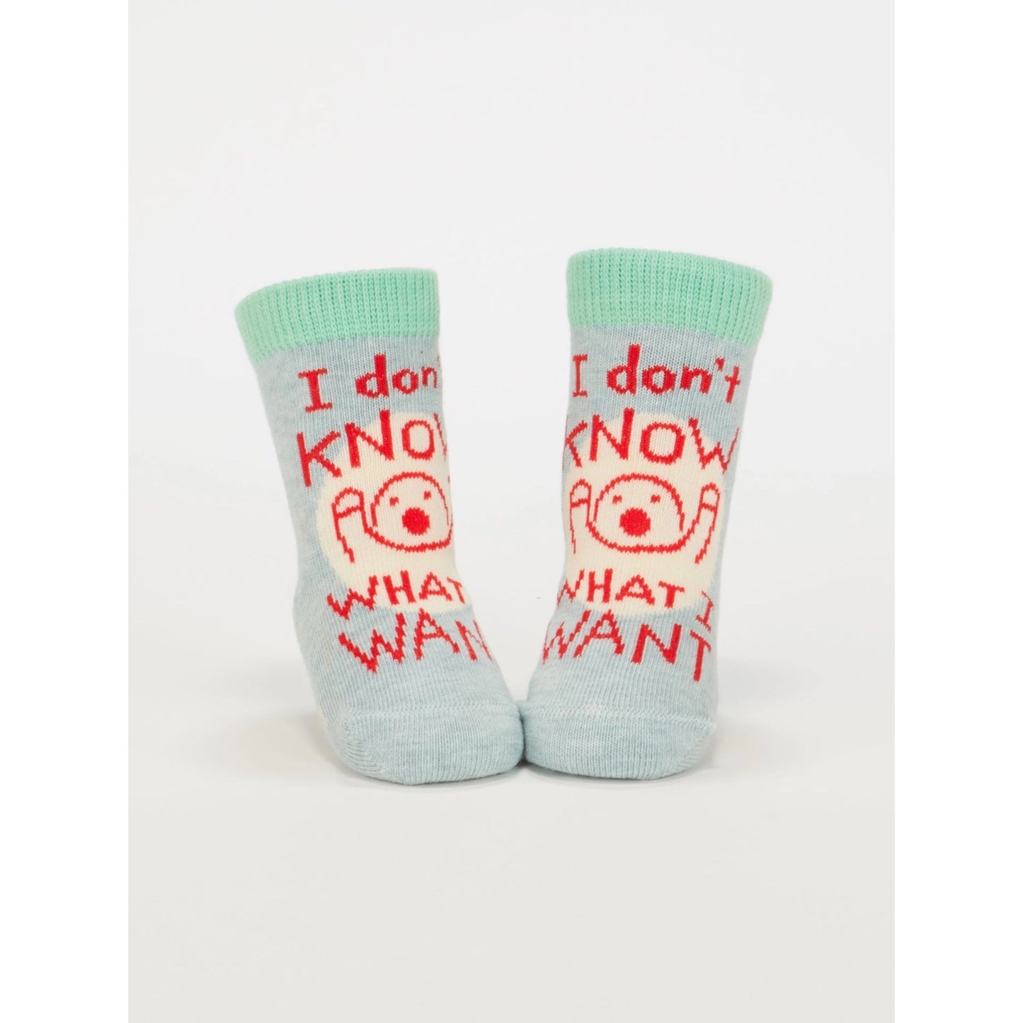 I Don’t Know What I Want | Blue Q Organic Cotton Baby Socks