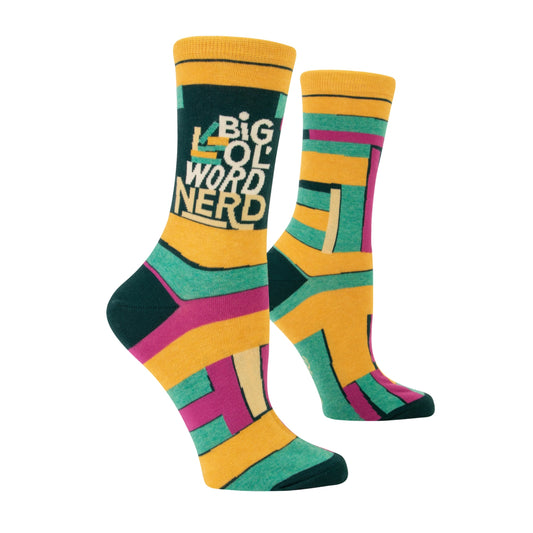 Big ‘Ol Word Nerd | Blue Q Socks