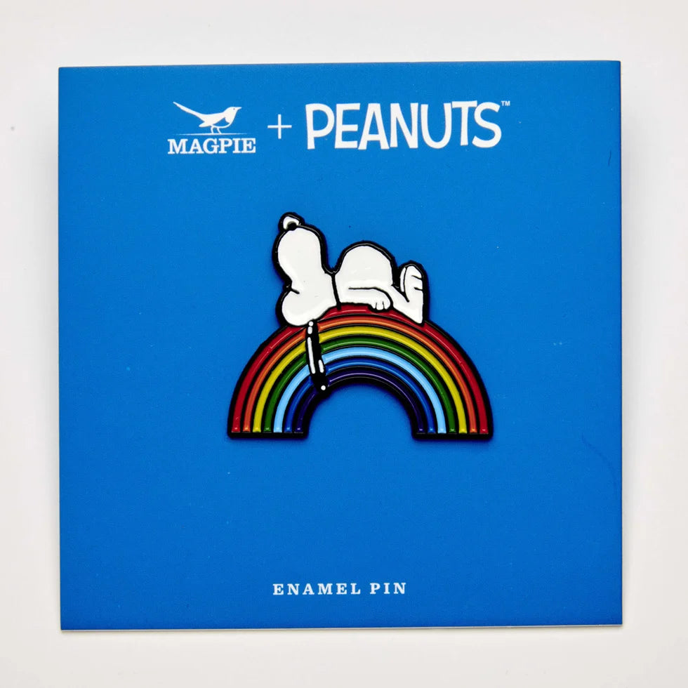Snoopy Good Vibes Rainbow | Peanuts Enamel Pin Badge