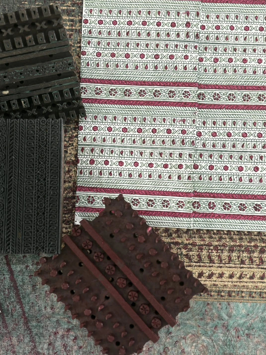 Benares Festive Mix | Paper Mirchi Hand Blocked Wrapping Paper