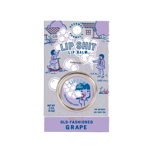 Blue Q grape lip shit