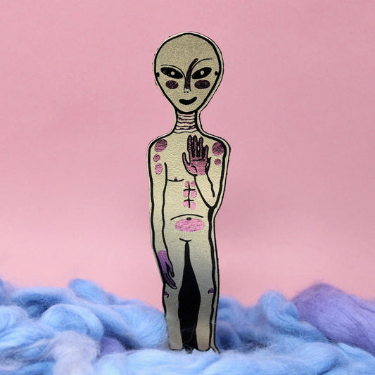 Alien | Leather Bookmark