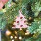 Tree Daisy Pink | Paper Mirchi Keepsake Ornament Christmas Card