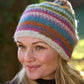 Pachamama Fairtrade Villarica Pastel Stripe | Wool Bobble Beanie