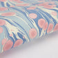 Cosmos Hydrangea | Paper Mirchi Hand Marbled Wrapping Paper