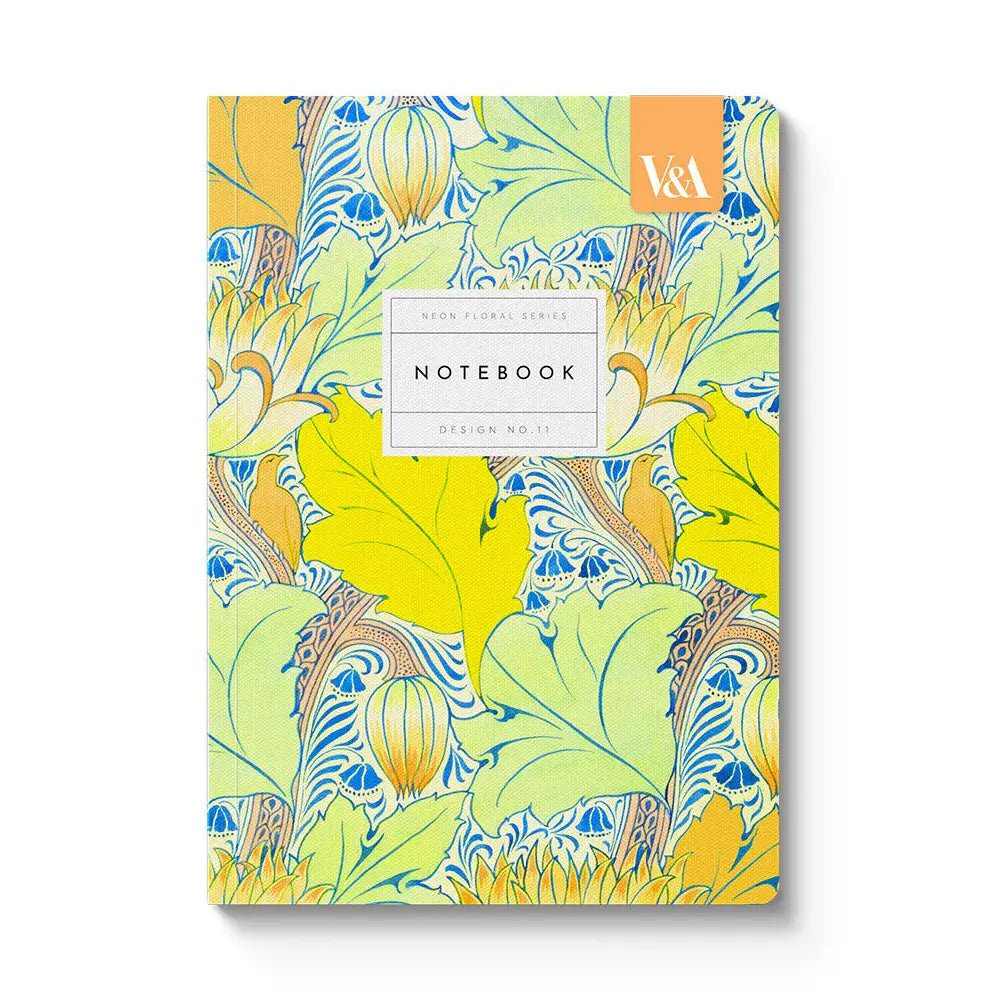 V&A Neon Floral Yellow | Notebook