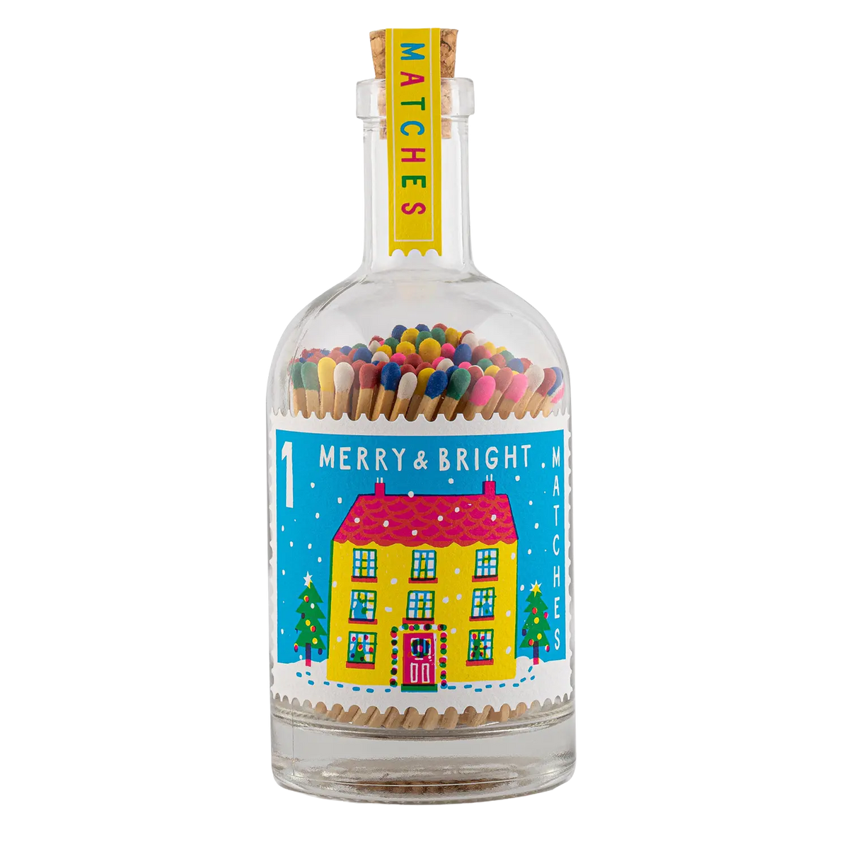 Merry And Bright | Christmas Match Bottle