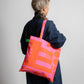 Irregular Sleep Pattern | Paradox Tote Bag Hot Pink