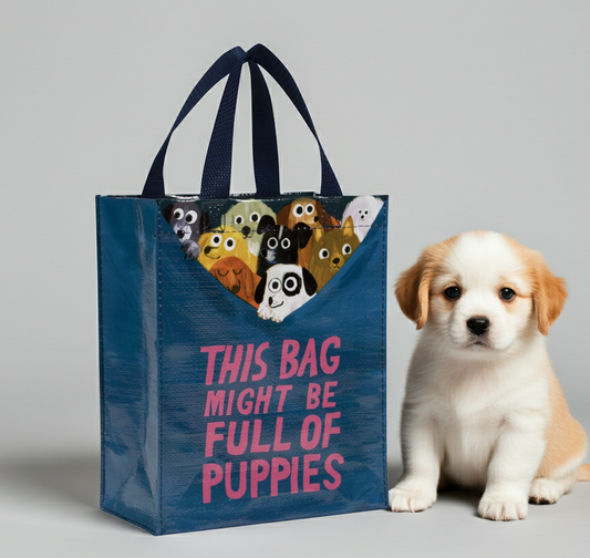 This Bag Might Be Full Of Puppies  | Blue Q Handy Tote