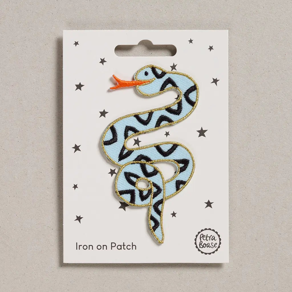 Blue Snake | Iron On Patch