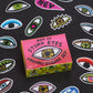 Box of Stink Eyes | Blue Q Sticker Set