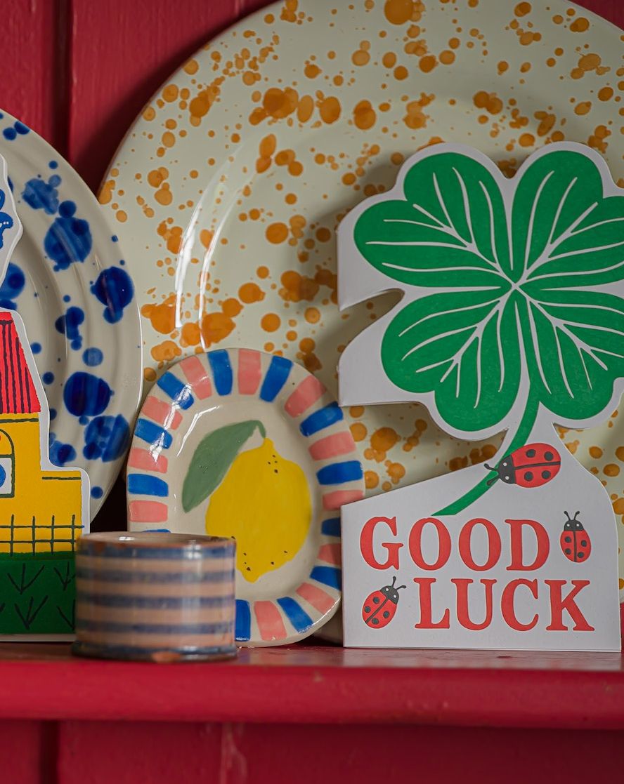 Good Luck Clover | Letterpress Greeting Card