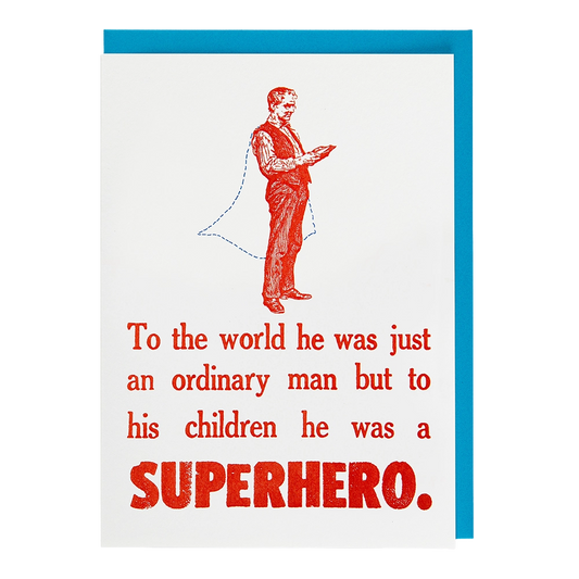 Superhero | Letterpress Greeting Card