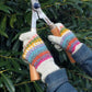 Pachamama Fairtrade Villarica Pastel Stripe | Wool Gloves