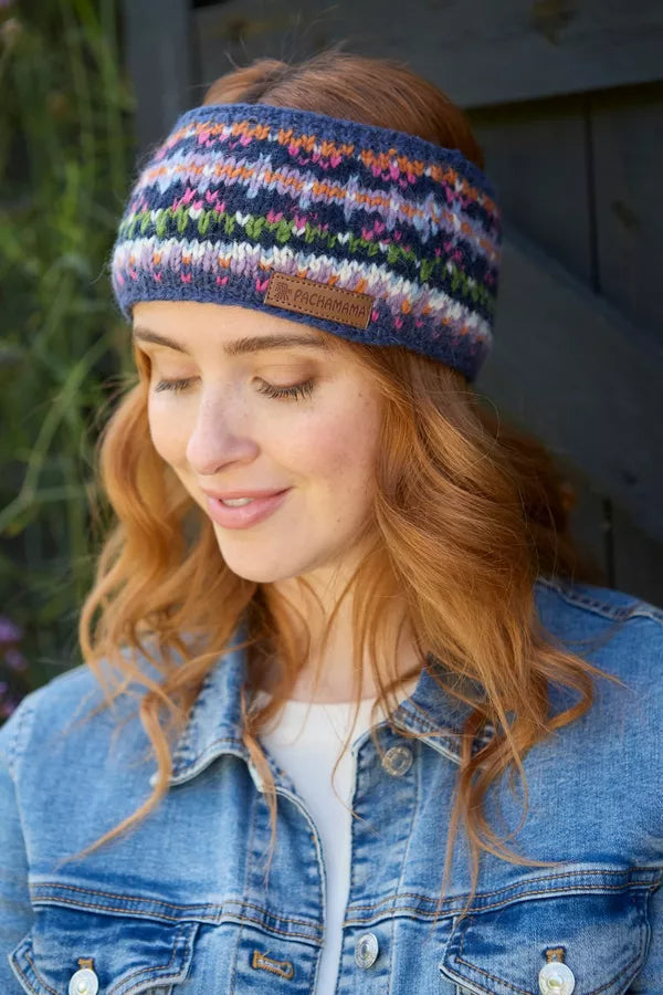 Pachamama Fairtrade Iona Denim | Woollen Headband