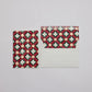 Floral Checks Scarlet | Paper Mirchi Block Printed Greeting Card