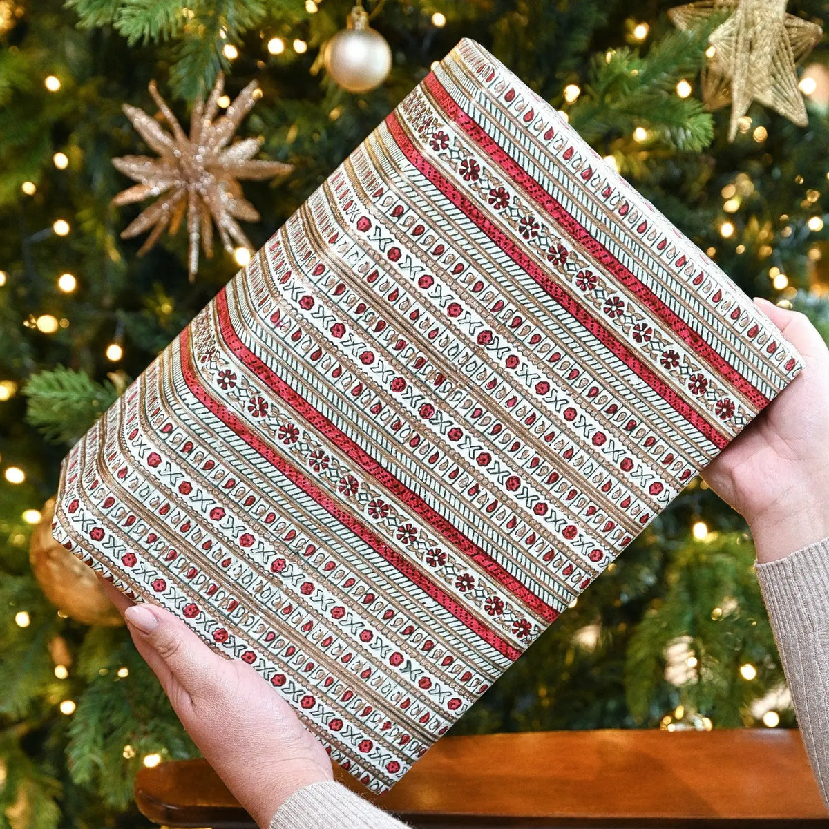 Benares Festive Mix | Paper Mirchi Hand Blocked Wrapping Paper