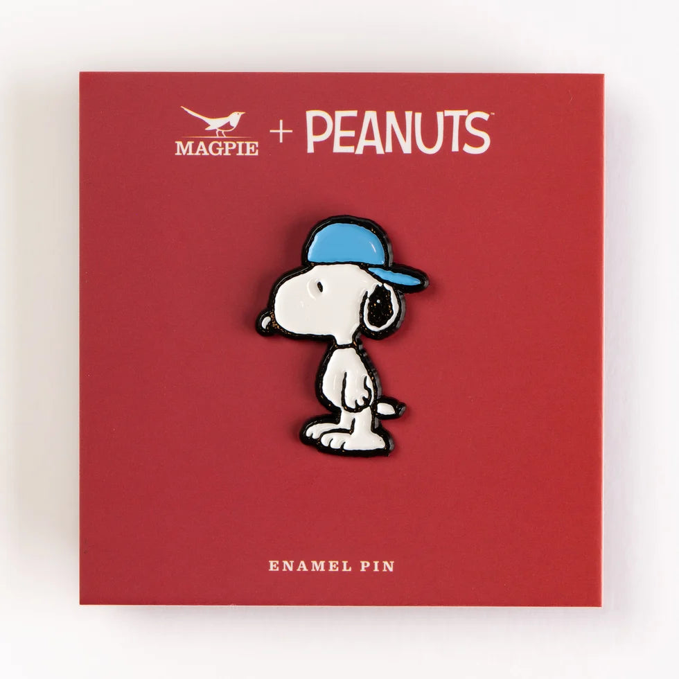 Snoopy Backwards Cap | Peanuts Enamel Pin Badge