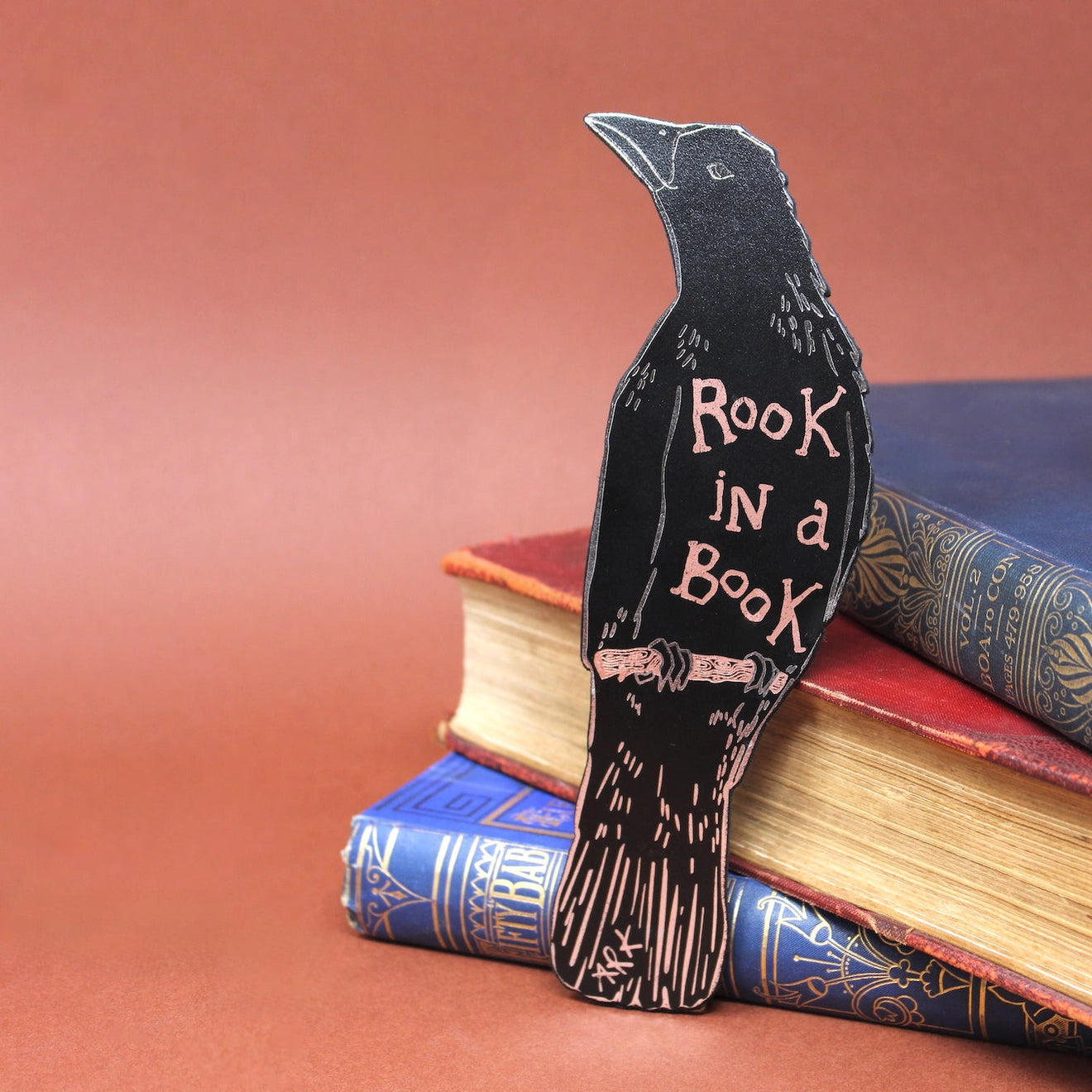 Rook In A Book | Leather Bookmark