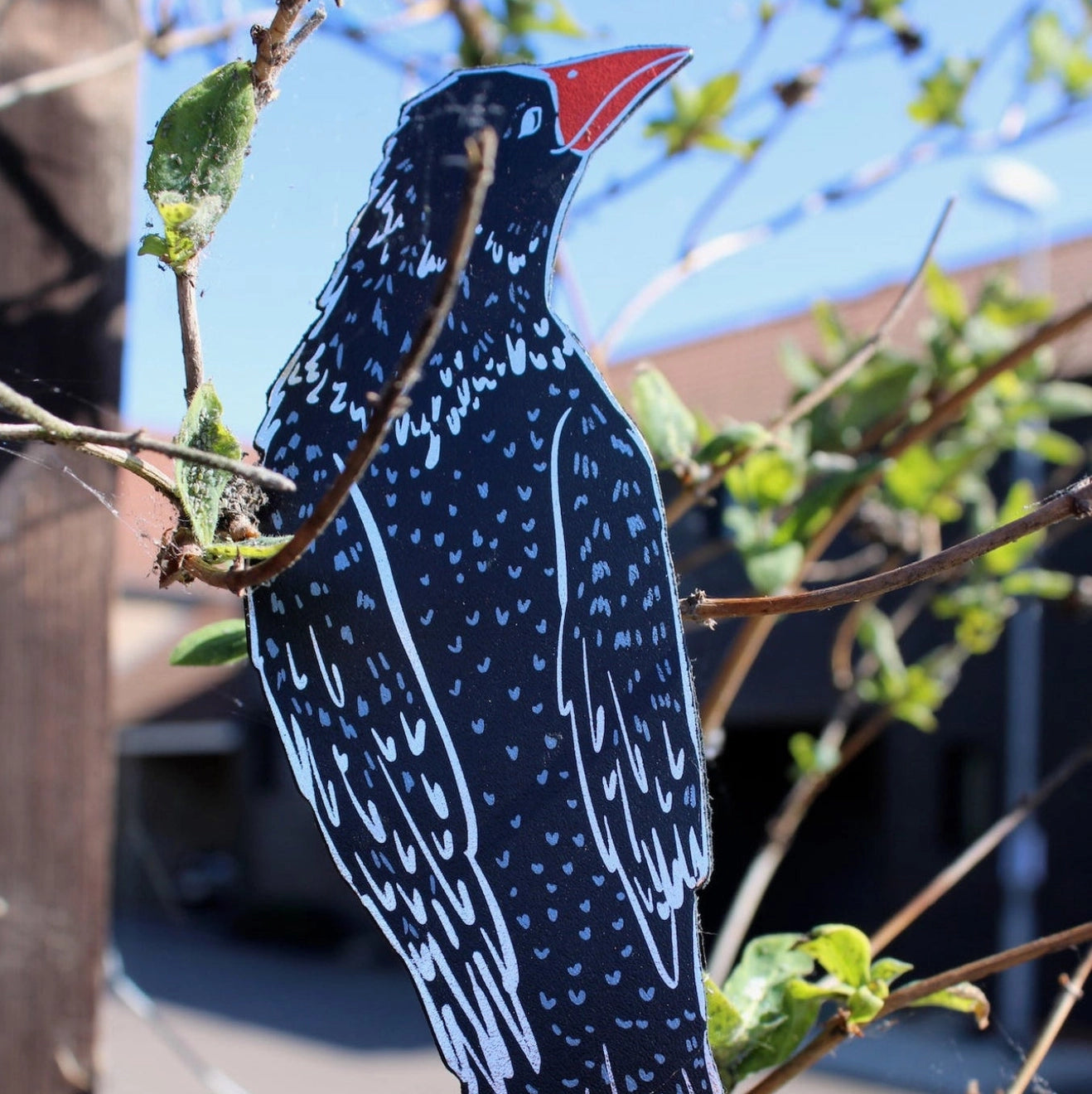 Rook In A Book | Leather Bookmark