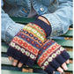 Pachamama Fairtrade Handknitted Fingerless Wool Gloves | Colorado Blue