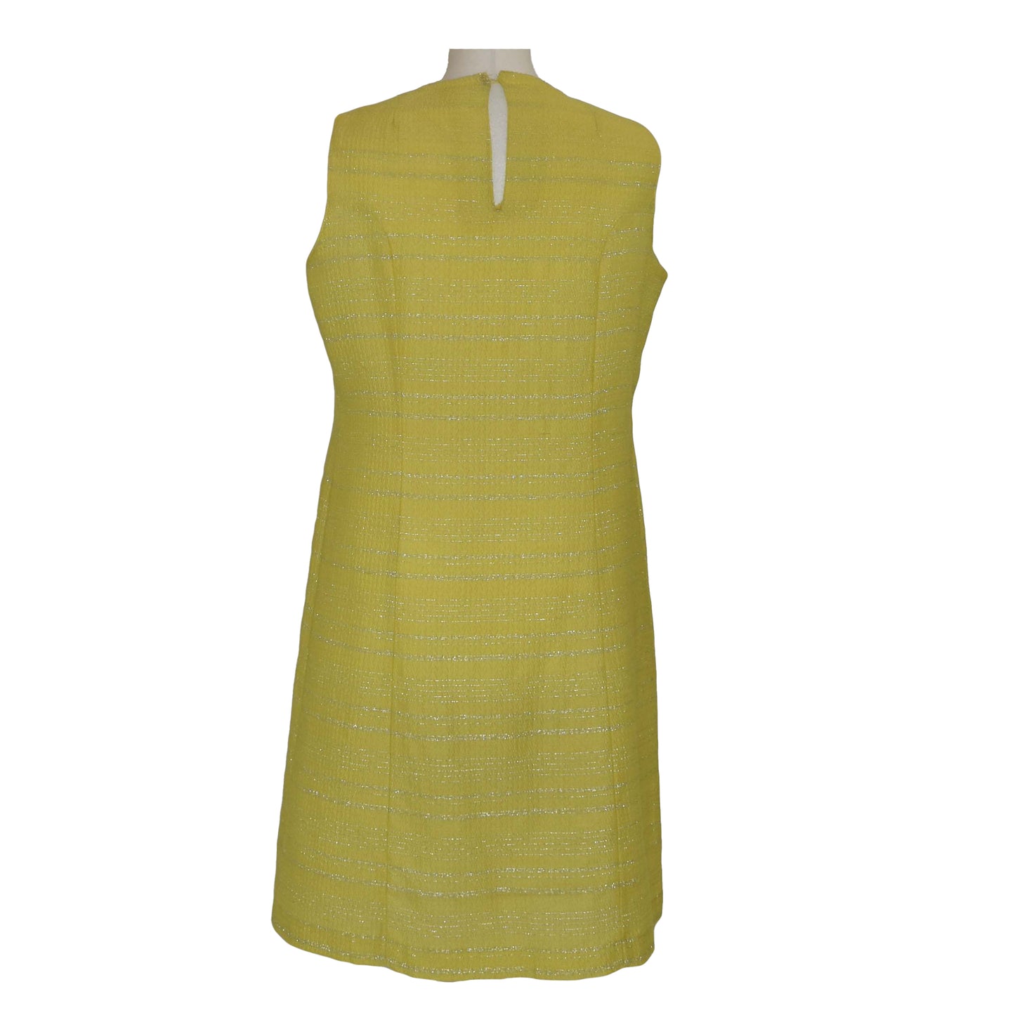 1960’s Yellow Lurex Blend Shift Dress | Vintage