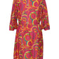 1970’s Bright Pink Paisley Print Dress | Vintage