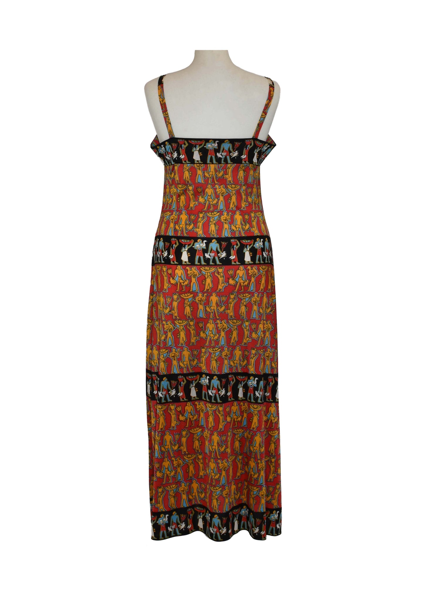 1990’s Egyptian Hieroglyphic Print Slip Dress | Vintage