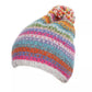 Pachamama Fairtrade Villarica Pastel Stripe | Wool Bobble Beanie