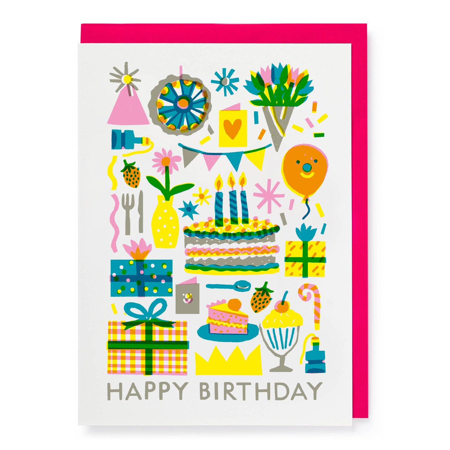 Birthday Pattern | Letterpress Greeting Card