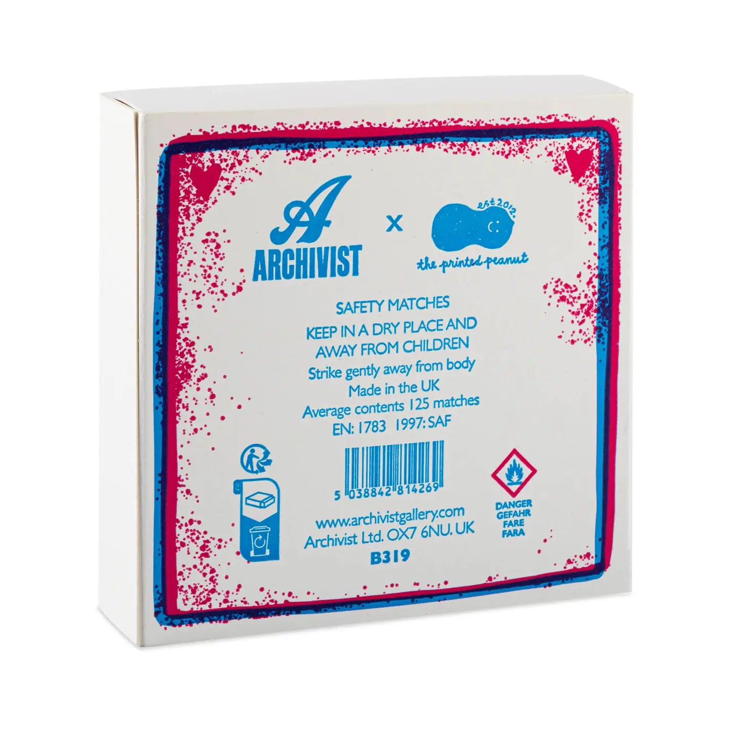 Lovebird | Letterpress Print Safety Matches
