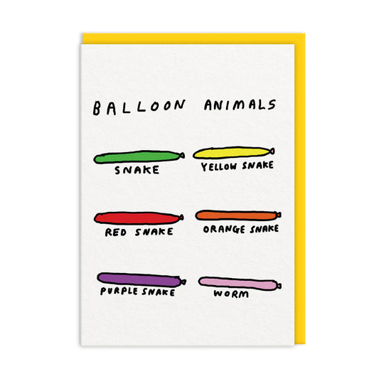 Balloon Animals | Greeting Card
