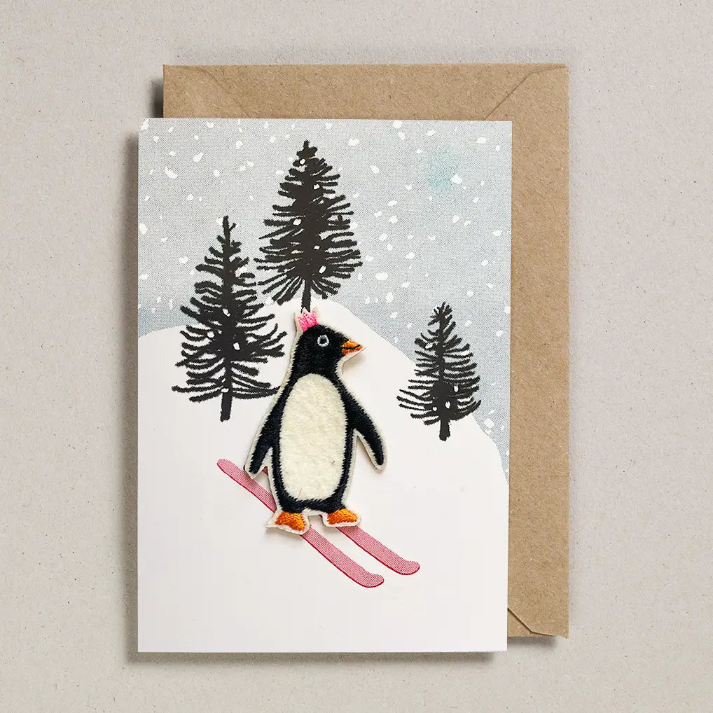 Penguin Felt Patch | Christmas Card
