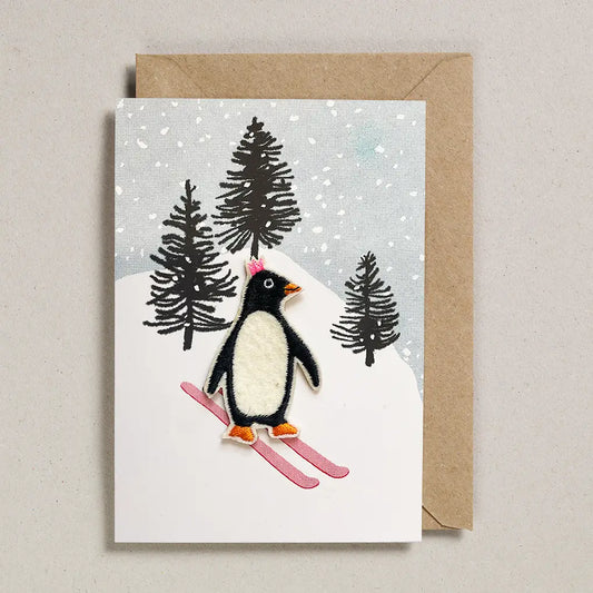 Penguin Felt Patch | Christmas Card